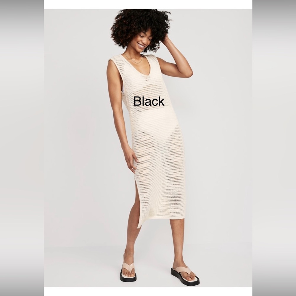NWT Black bathing suit cover up